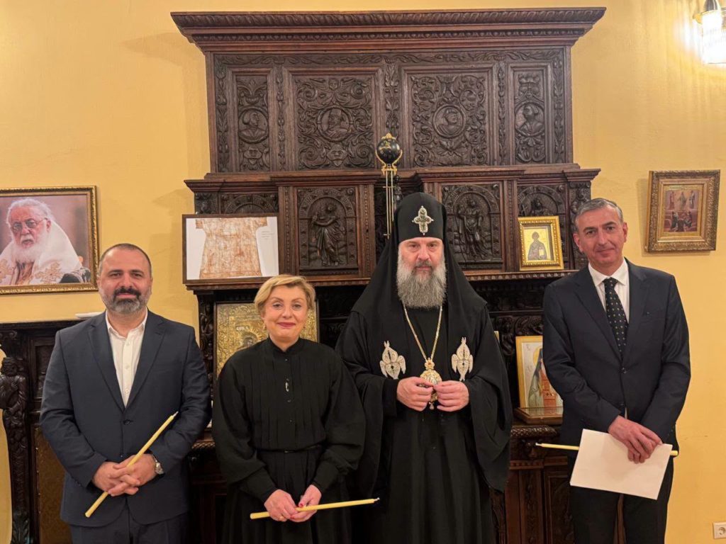 Κλιμάκιο του Υπουργείου Πολιτισμού στον Πατριάρχη Γεωργίας για την προστασία της πολιτισμικής κληρονομιάς