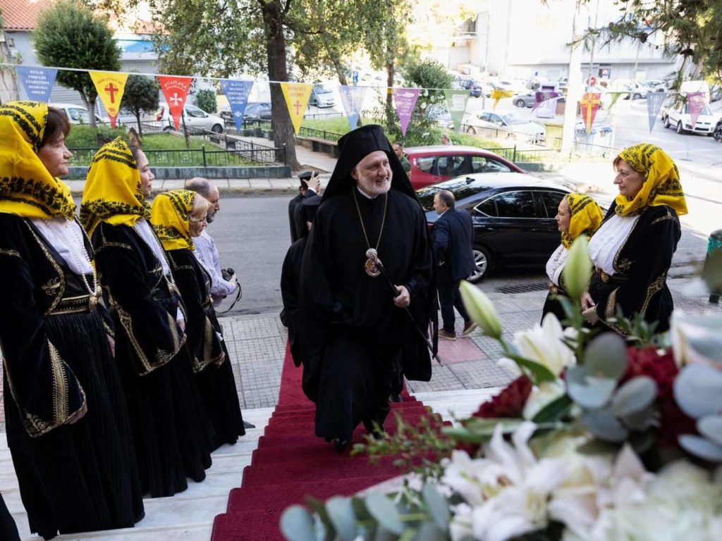 Archbishop Elpidophoros attends centennial celebration of St. Stephen Church in Nea Ionia
