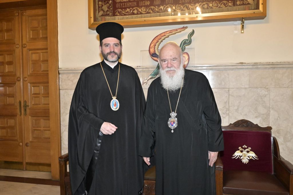 Ο Αρχιεπίσκοπος Καναδά Απόστολος στον Αρχιεπίσκοπο Ιερώνυμο (ΦΩΤΟ)