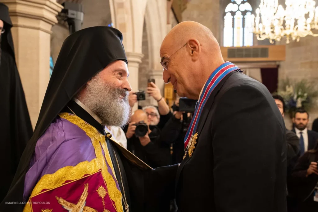 Greek Minister of National Defence Nikos Dendias visits the Holy Archdiocese of Australia