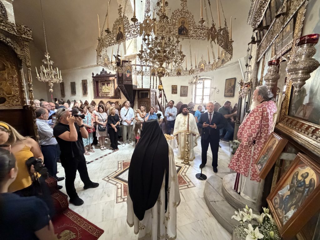 Στην Ιερά Μονή Γωνιάς οι σύνεδροι του 7ου Παγκοσμίου Συνεδρίου Κρητών