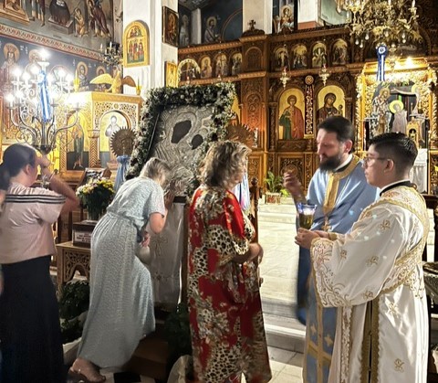 Αγρυπνία ενώπιον της Ιεράς Εικόνος Παναγίας Φαναρωμένης στα Λ. Αιδηψού