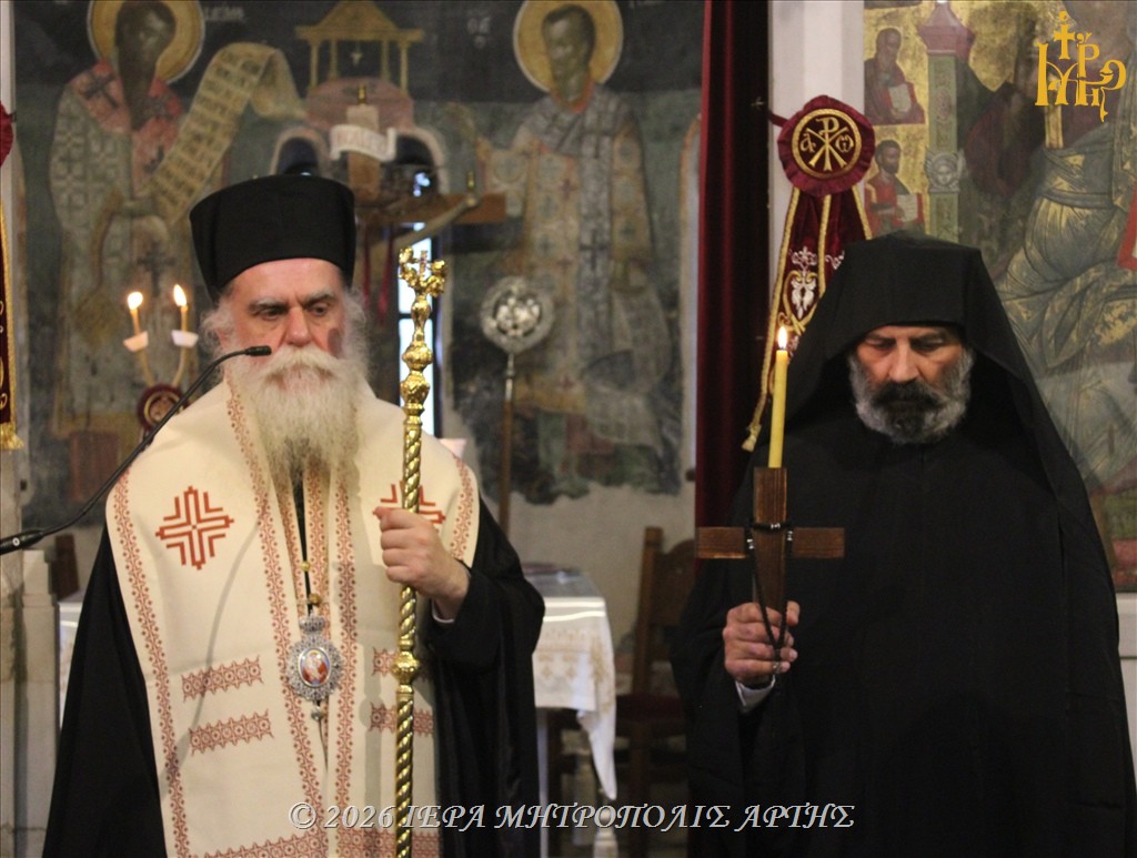 Χειροθεσία ρασοφόρου μοναχού στον Βυζαντινό Ναό Αγίας Θεοδώρας Άρτης
