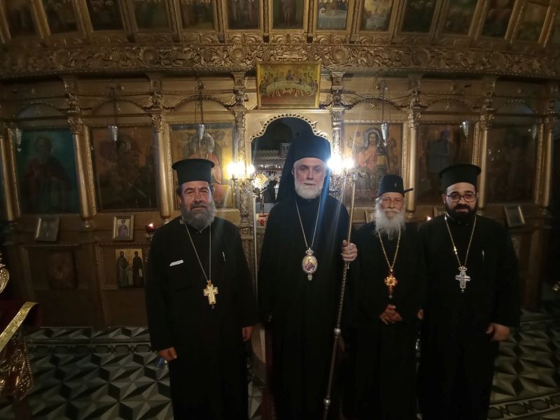 Ο Επίσκοπος Σκοπέλου Νικόδημος στο Κρυονέρι Β. Ευβοίας