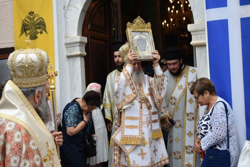 Πολυαρχιερατικός εορτασμός της ευρέσεως της Παναγίας «Εικονιστρίας» στη Σκιάθο