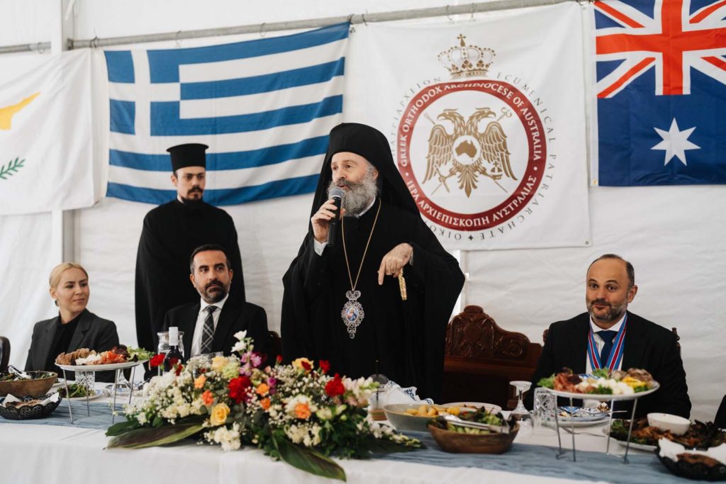 Λαμπρά Πανήγυρις της Αγίας Παρασκευής στην Ι. Επισκοπή Χώρας, υπό τον Αρχιεπίσκοπο Αυστραλίας