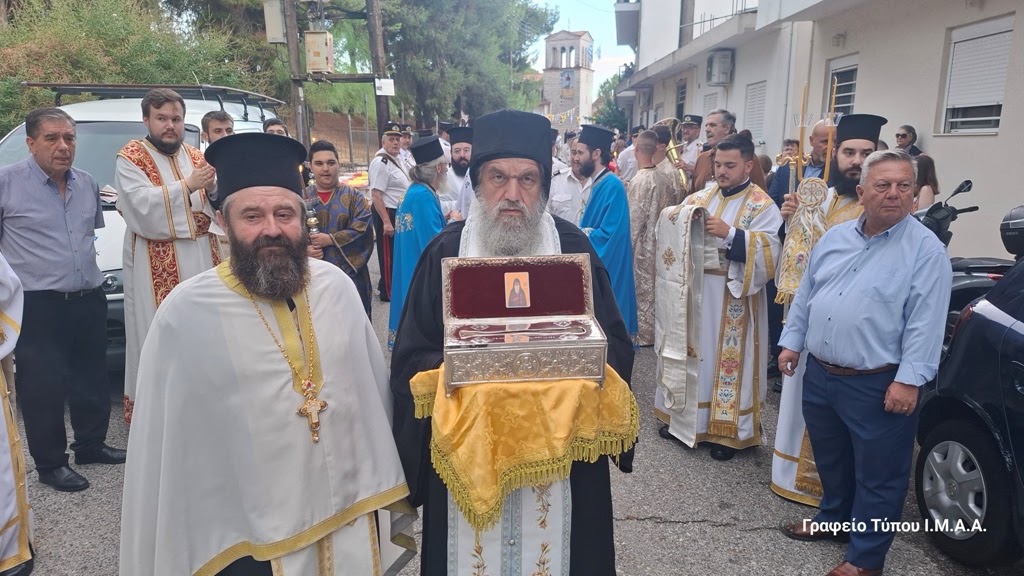 Υποδοχή Ιερού Λειψάνου Αγίου Αρσενίου του Καππαδόκου στο Αγρίνιο