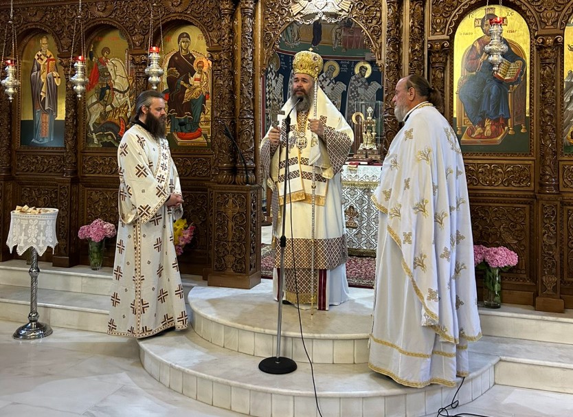 Ο Μητροπολίτης Φλωρίνης στον Ιερό Ναό Αγίου Γεωργίου Βεύης