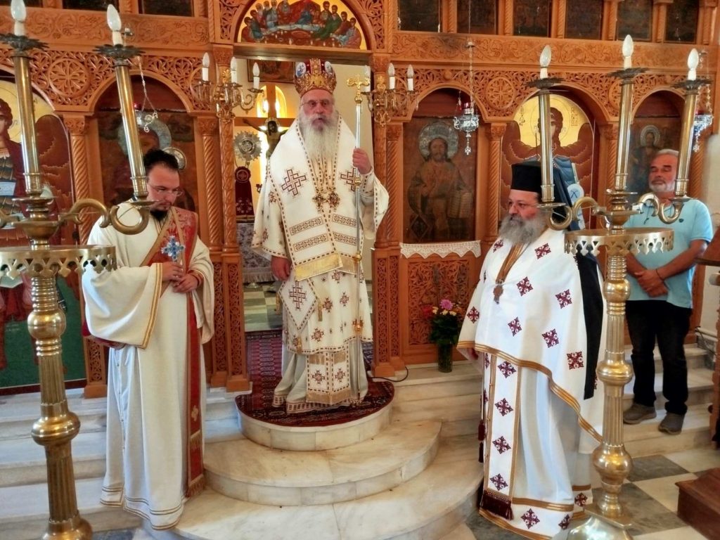 Ο Μητροπολίτης Μαντινείας και Κυνουρίας Επιφάνιος στον Έλατο Αρκαδίας