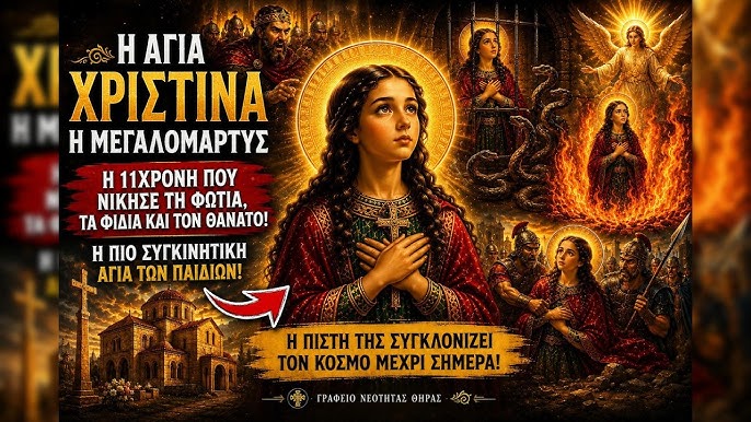 «Τα άγια παιδιά»: Η 11χρονη Αγία Χριστίνα η Μεγαλομάρτυς