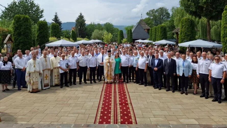 Polițiștii de frontieră de la Sighetu Marmației, în rugăciune de sărbătoarea Sfântului Ștefan cel Mare