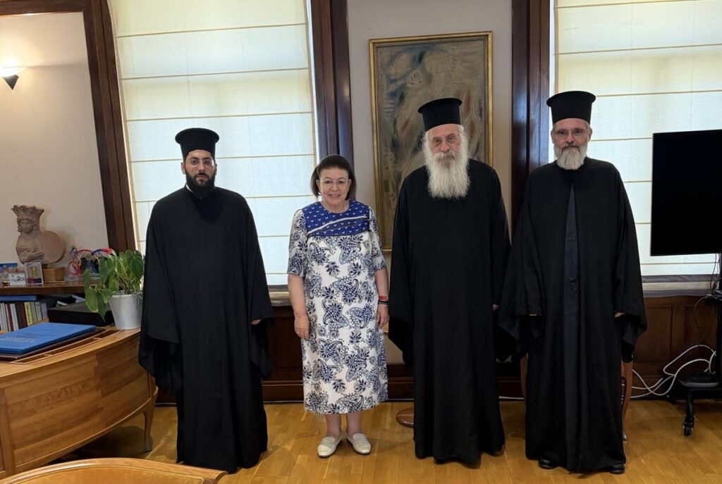 Επίσκεψη του Μητροπολίτου Μαντινείας στην Υπουργό Πολιτισμού