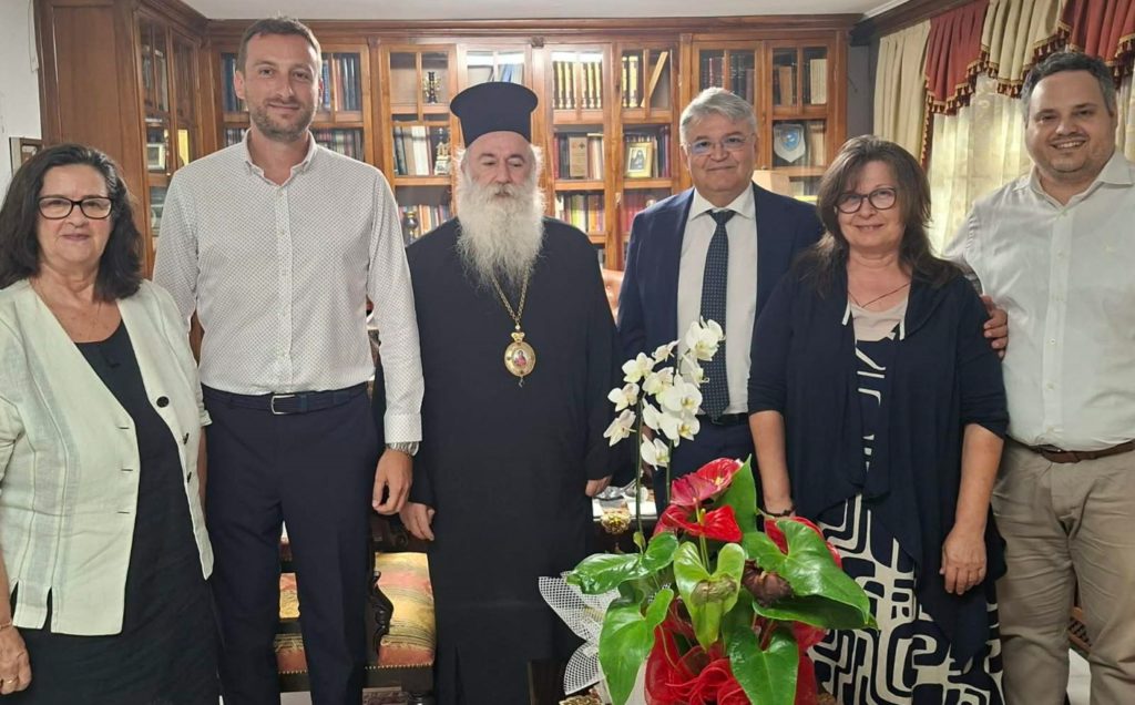 Συνάντηση Μητροπολίτη Κορίνθου με τον Πρόεδρο της «Νίκης» Δημήτρη Νατσιό