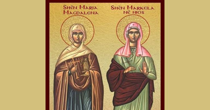 Maria Magdalena, miroprurëse. Dëshmore Markela në Hios. Oshënar Menelao
