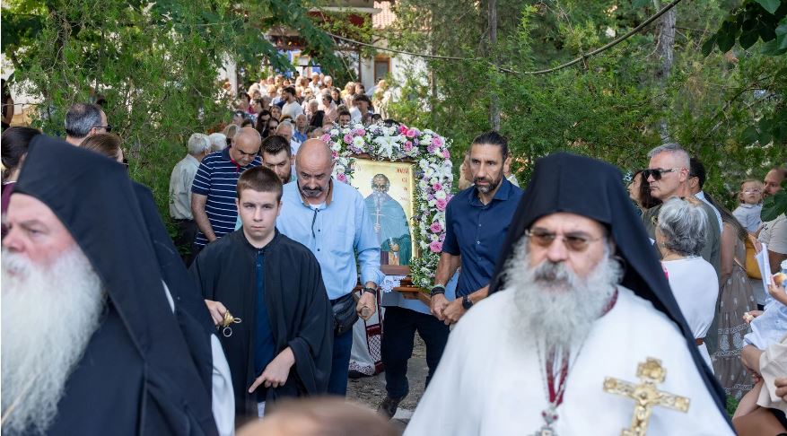 Feast of Saint Athanasios the Athonite Celebrated in Palaiochori, Halkidiki