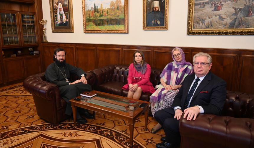 Митрополит Антоний встретился с Генеральным секретарем Международной организации по русскому языку
