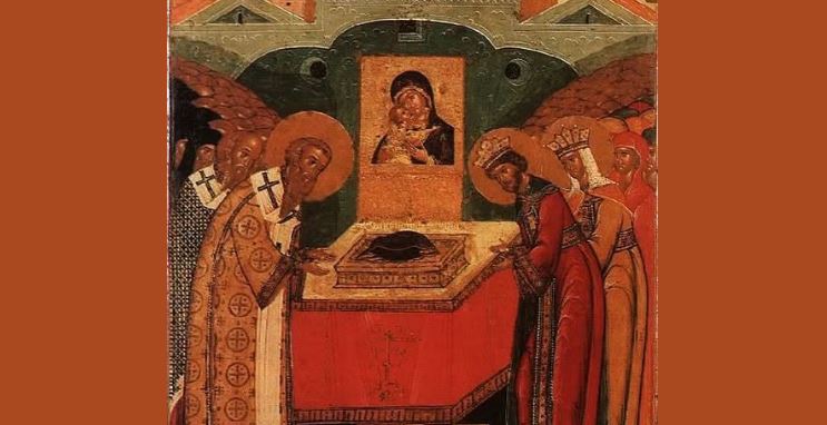 Vendosja e rrobës së Hyjlindëses në Vllahernë