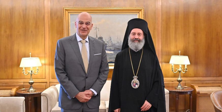 Greek Defence Minister Nikos Dendias Arrives in Australia – To Meet Archbishop Makarios on Thursday