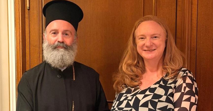 Archbishop Makarios of Australia Receives the Royal Australian Mint’s Commemorative Coin honouring the Battle of Crete
