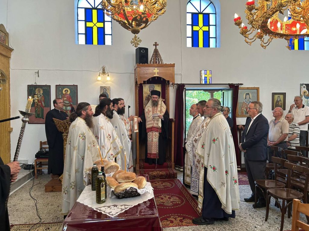Αρχιερατικός Εσπερινός Εγκαινίων στον Ιερό Ναό Αγίου Δημητρίου Άνω Γραμματικού Πέλλης