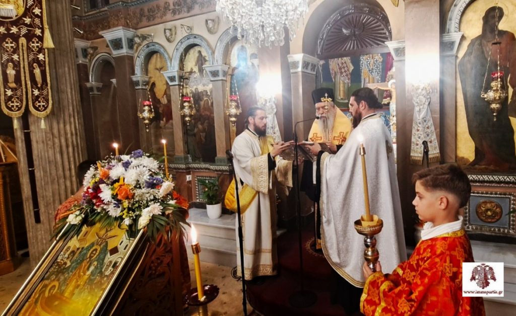 Ο Μητροπολίτης Σπάρτης τέλεσε Ιερά Παράκληση στον Ι.Ν. Κοιμήσεως της Θεοτόκου Μαγούλας