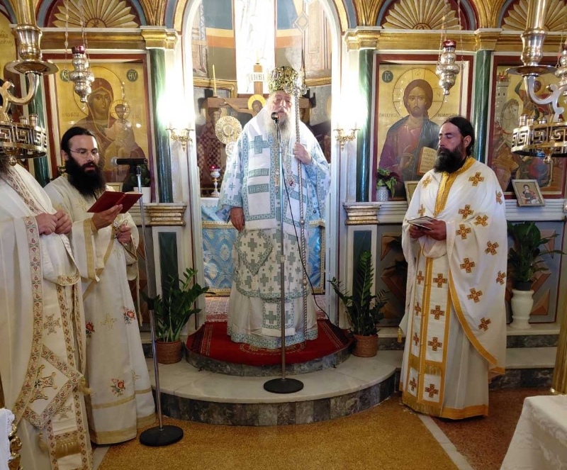 Ο Παροναξίας Καλλίνικος στον Ιερό Ενοριακό Ναό Αγίου Γεωργίου Αγκαιριάς Πάρου