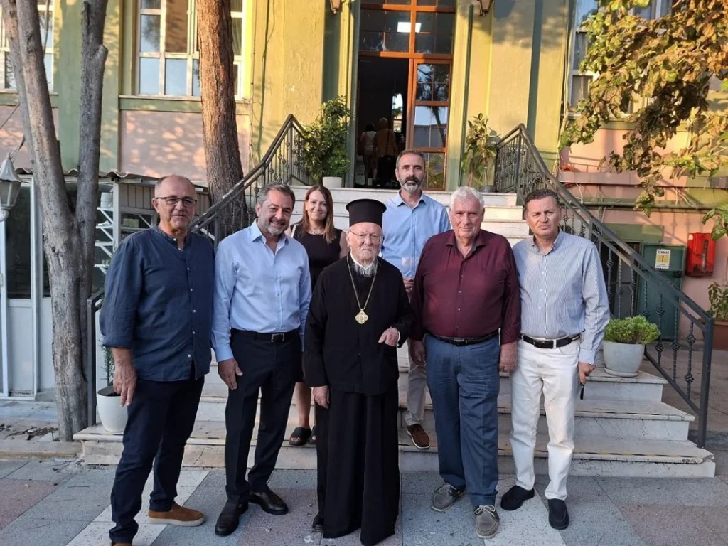 Ecumenical Patriarch visits the Boys’ School of Panormos