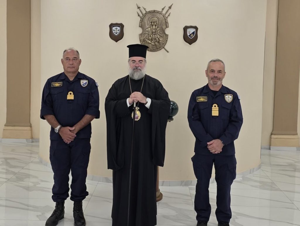 Αγιασμός στον Ναύσταθμο Κρήτης από τον Μητροπολίτη Κυδωνίας και Αποκορώνου