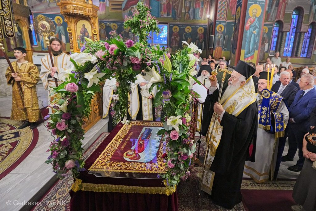 Τα Εγκώμια του Επιταφίου της Θεοτόκου στον Ιερό Μητροπολιτικό Ναό Κοιμήσεως της Θεοτόκου Αλεξανδρείας