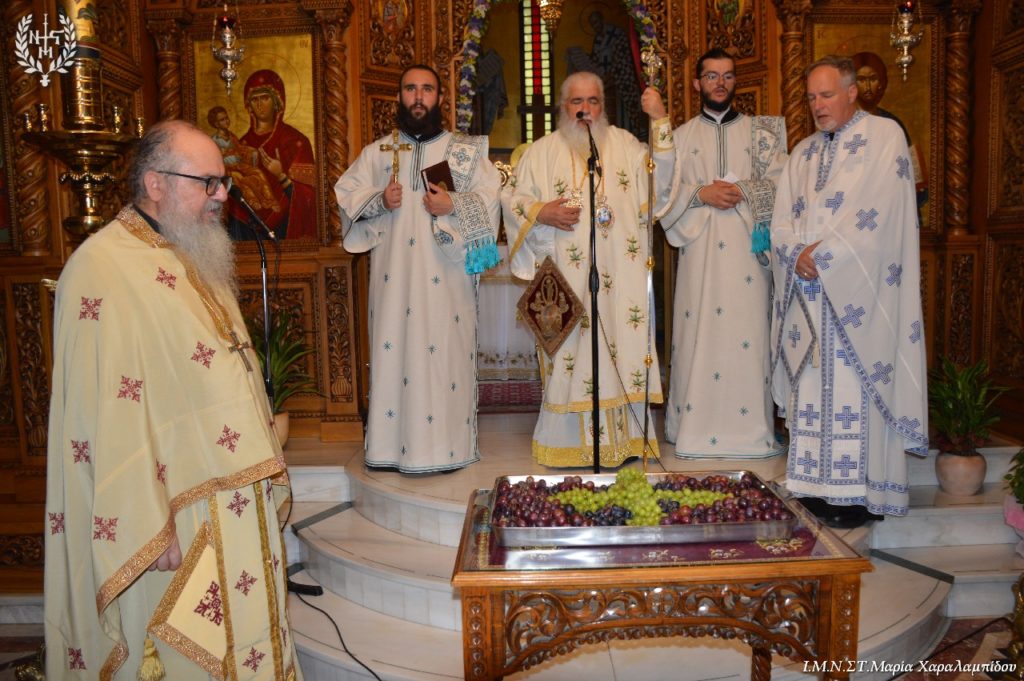 Ο Νεαπόλεως Βαρνάβας στην Ιερά Μονή Μεταμορφώσεως του Σωτήρος στο Χορτιάτη