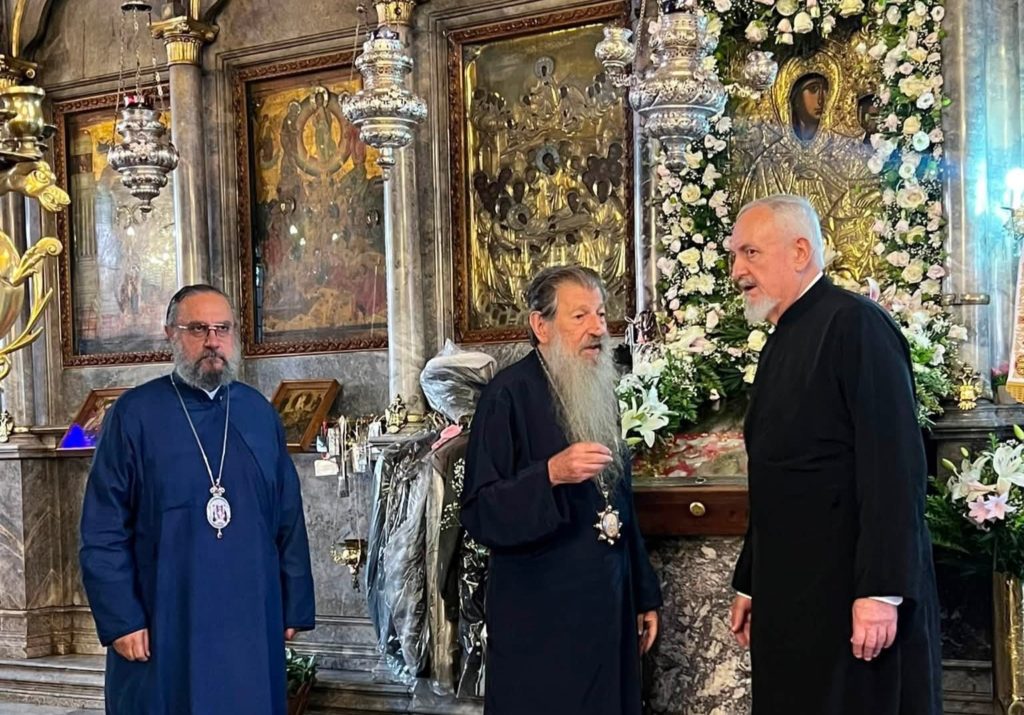 Ο Γέρων Χαλκηδόνος Εμμανουήλ στην Παναγία της Αγιάσου