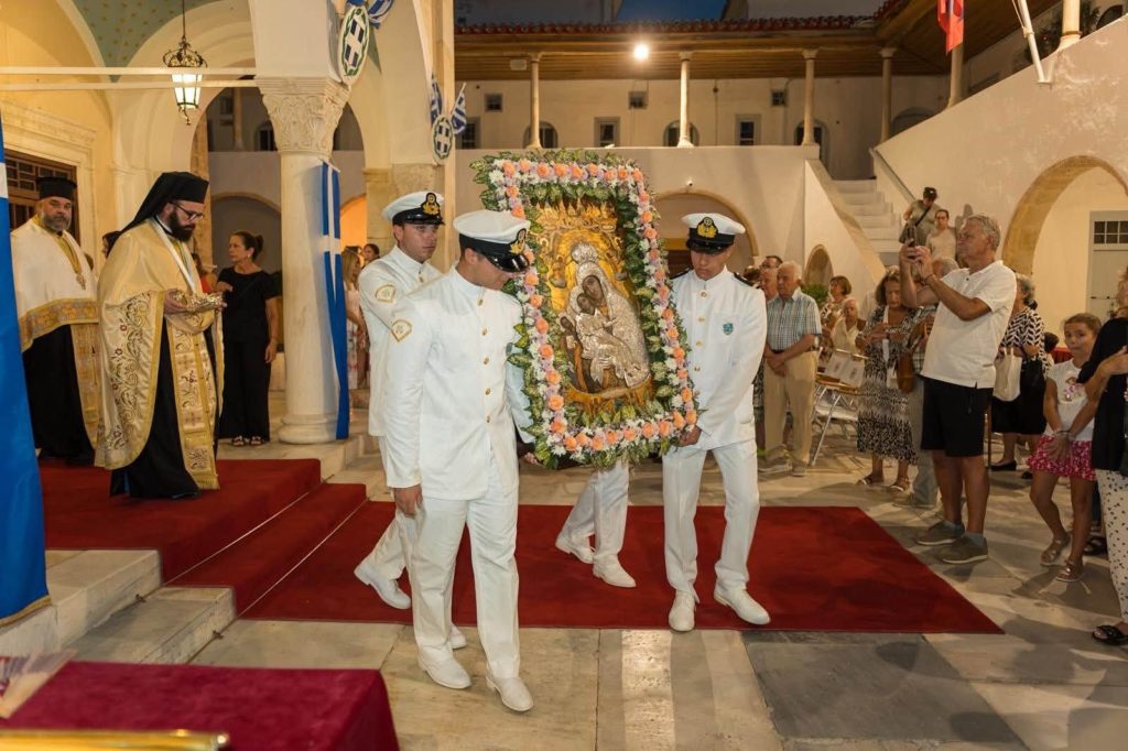 O Καθεδρικός Ναός Ύδρας εόρτασε την Απόδοση της Κοιμήσεως της Θεοτόκου
