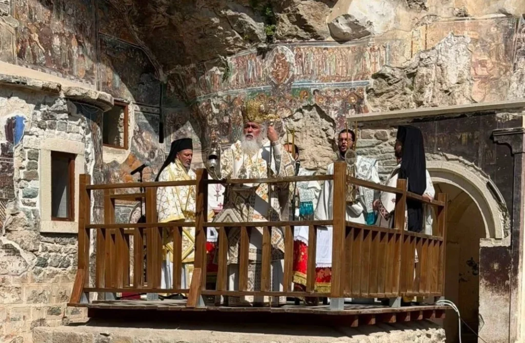 Poly-Hierarchical Divine Liturgy held today at Panagia Soumela in Pontus
