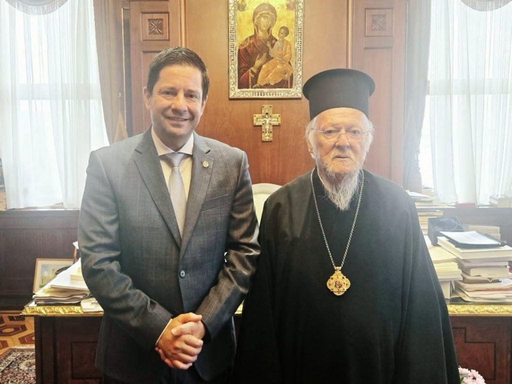 Συνάντηση Οικουμενικού Πατριάρχη με τον Πρύτανη του ΕΚΠΑ