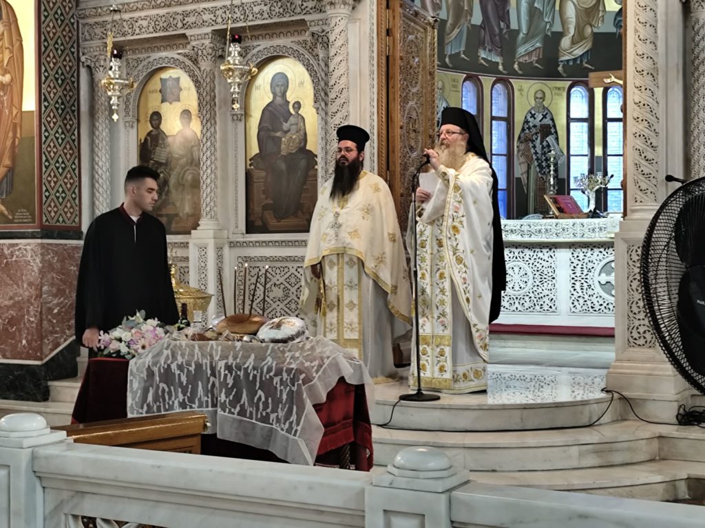 Ηθικός αίνος, για την κεχαριτωμένη Μαρία, στην Αγία Τριάδα Πειραιώς
