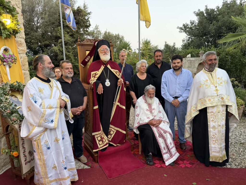 Ο Αρκαλοχωρίου Ανδρέας στη Μουσούτα για τον Εσπερινό της Αποτομής της Κεφαλής του Αγίου Ιωάννου Προδρόμου