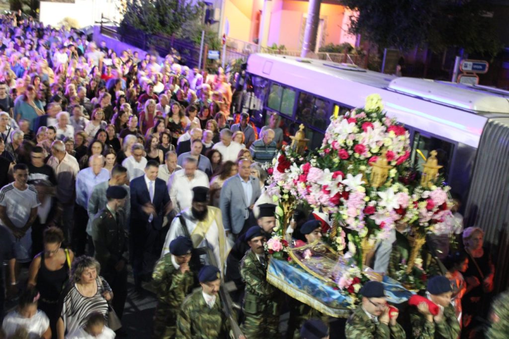 Εσπερινός Κοιμήσεως της Θεοτόκου στις Αχαρνές