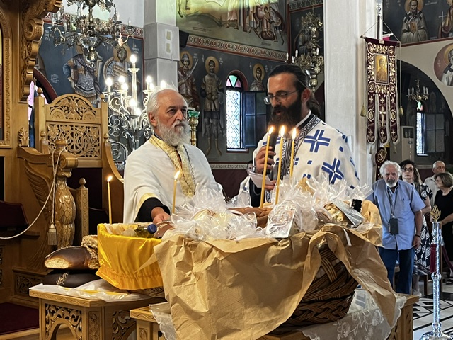 Μέγας Πανηγυρικός Εσπερινός της Κοιμήσεως της Θεοτόκου στον Ιερό Ναό Αγίου Παντελεήμονος Λουτρών Αιδηψού