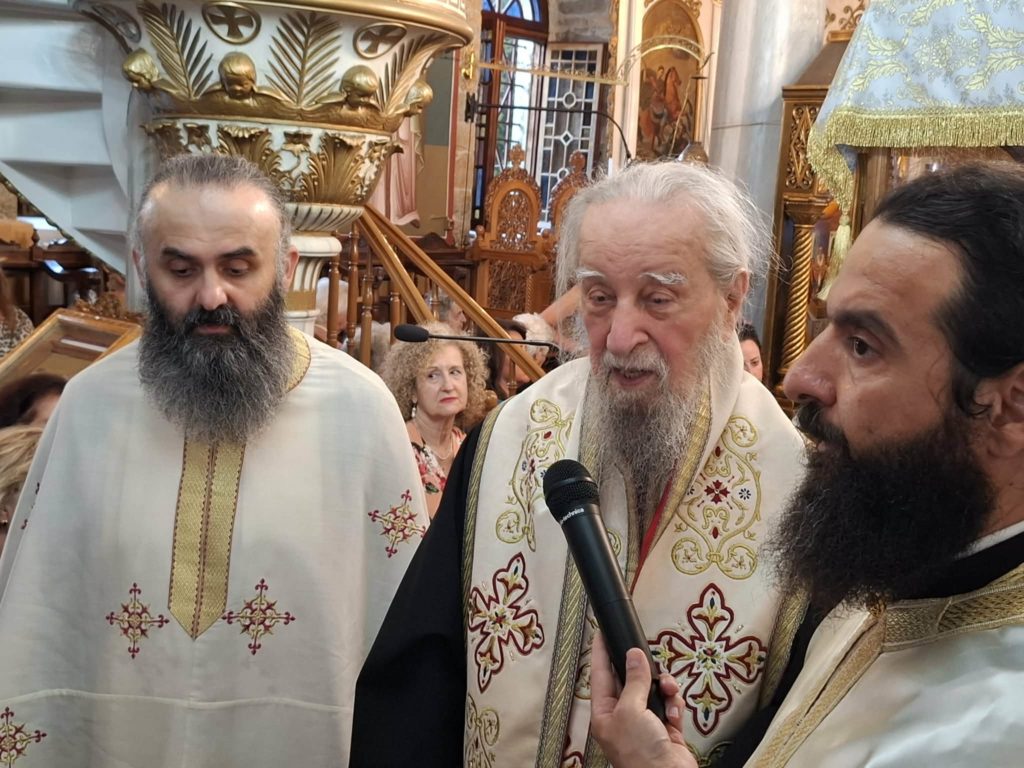Ο Μητροπολίτης Καρυστίας στον Ιερό Ναό Παναγίας Λιαουτσάνισσας Κύμης