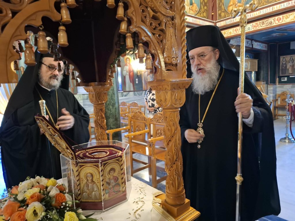 Η Κάρα του Αγίου Γερβασίου από την Πάτρα στον Ι.Ν. Αγίου Ανδρέου Σκάλας – Ωρωπού