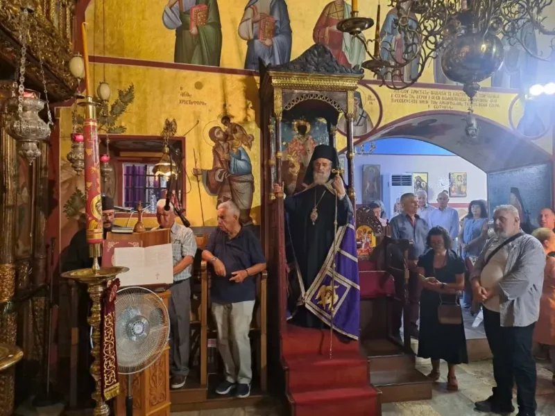 Πρώτη Παράκληση στον Ιερό Ναό της Παναγίας του Κάστρου Λέρου
