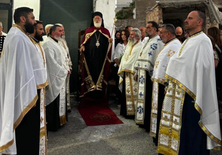 Ο Αρκαλοχωρίου Ανδρέας στον πανηγυρίζοντα Ιερό Ναό Αγίου Φανουρίου στο Χουμέρι Μονοφατσίου