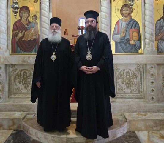 Συνάντηση Μητροπολίτη Κορυτσάς με τον Μητροπολίτη Πρέσπης και Πελαγωνίας