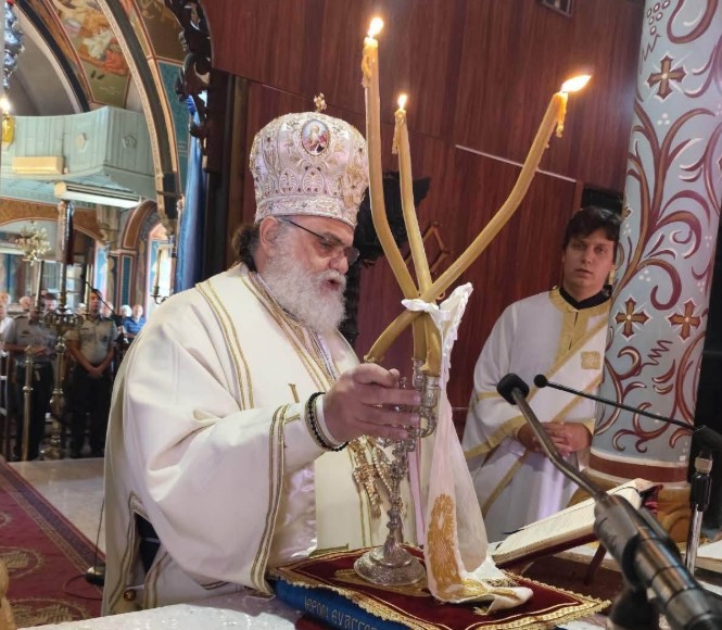 Ο Μητροπολίτης Ταμασού στον Ιερό Ναό Παναγίας Καθολικής στην κοινότητα Ψιμολόφου