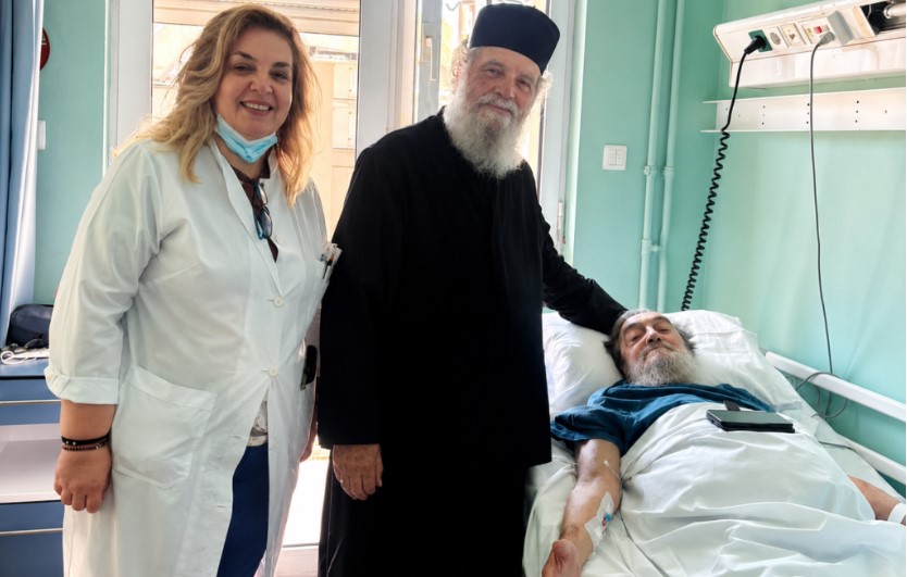 Στο πλευρό του ασθενούς Γέροντα Χρυσοστόμου το Πατριαρχείο Ιεροσολύμων
