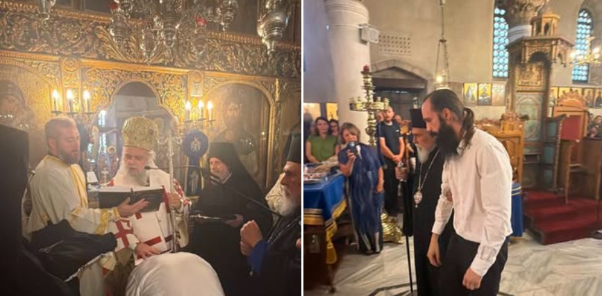 Μοναχική κουρά στην Ιερά Μονή Αγίου Νεοφύτου του Εγκλείστου, στην Τάλα της Πάφου