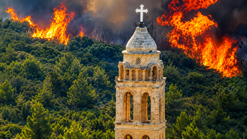 Δέηση υπέρ των πυροσβεστών και των πυρόπληκτων στην Ι.Μ. Αιτωλίας και Ακαρνανίας