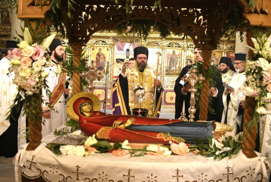 Πανηγυρικός Εσπερινός στον πανηγυρίζοντα Ιερό Μητροπο­λιτικό Ναό Κομοτηνής