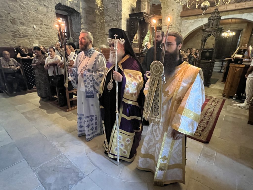 Στον πανηγυρίζοντα Ιερό Ναό Παναγίας Αγγελόκτιστης στο Κίτι ο Μητροπολίτης Νεκτάριος