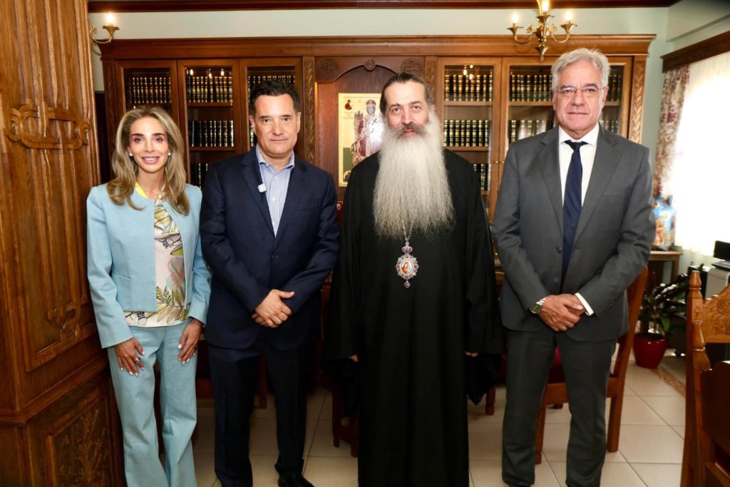 Ο Υπουργός Υγείας, Άδωνις Γεωργιάδης, στον Μητροπολίτη Φθιώτιδος Συμεών
